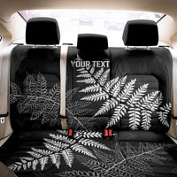 New Zealand Lawn Bowls Personalized Back Car Seat Cover Wrap-Around Silver Fern - Polynesian Pride