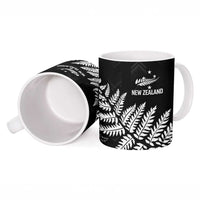 New Zealand Lawn Bowls Personalized Ceramic Mug Wrap-Around Silver Fern - Polynesian Pride