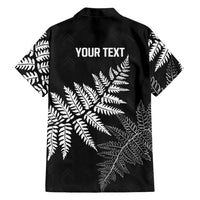 New Zealand Lawn Bowls Personalized Family Matching Off The Shoulder Long Sleeve Dress and Hawaiian Shirt Wrap-Around Silver Fern - Polynesian Pride