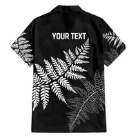 New Zealand Lawn Bowls Personalized Family Matching Short Sleeve Bodycon Dress and Hawaiian Shirt Wrap-Around Silver Fern - Polynesian Pride
