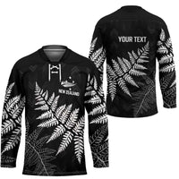 New Zealand Lawn Bowls Personalized Hockey Jersey Wrap-Around Silver Fern LT7 - Polynesian Pride