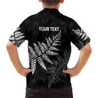 New Zealand Lawn Bowls Personalized Kid Hawaiian Shirt Wrap-Around Silver Fern LT7 - Polynesian Pride