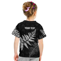 New Zealand Lawn Bowls Personalized Kid T Shirt Wrap-Around Silver Fern - Polynesian Pride