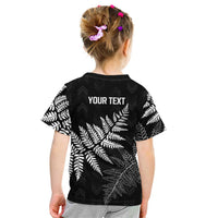 New Zealand Lawn Bowls Personalized Kid T Shirt Wrap-Around Silver Fern LT7 - Polynesian Pride