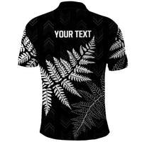 New Zealand Lawn Bowls Personalized Polo Shirt Wrap-Around Silver Fern - Polynesian Pride