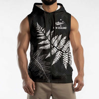 New Zealand Lawn Bowls Personalized Sleeveless Zip Hoodie Wrap-Around Silver Fern LT7 - Polynesian Pride