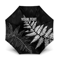 New Zealand Lawn Bowls Personalized Umbrella Wrap-Around Silver Fern - Polynesian Pride