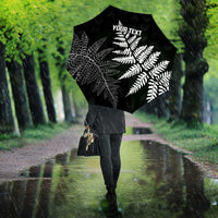 New Zealand Lawn Bowls Personalized Umbrella Wrap-Around Silver Fern - Polynesian Pride