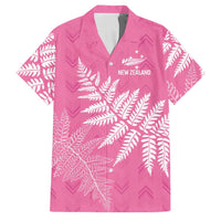 New Zealand Lawn Bowls Breast Cancer Personalized Family Matching Long Sleeve Bodycon Dress and Hawaiian Shirt Wrap-Around Silver Fern - Polynesian Pride