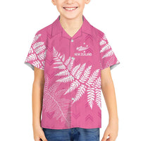 New Zealand Lawn Bowls Breast Cancer Personalized Family Matching Long Sleeve Bodycon Dress and Hawaiian Shirt Wrap-Around Silver Fern - Polynesian Pride