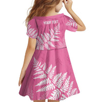 New Zealand Lawn Bowls Breast Cancer Personalized Family Matching Off Shoulder Maxi Dress and Hawaiian Shirt Wrap-Around Silver Fern - Polynesian Pride