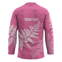 New Zealand Lawn Bowls Breast Cancer Personalized Hockey Jersey Wrap-Around Silver Fern - Polynesian Pride