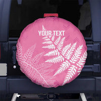 New Zealand Lawn Bowls Breast Cancer Personalized Spare Tire Cover Wrap-Around Silver Fern - Polynesian Pride