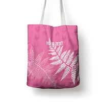New Zealand Lawn Bowls Breast Cancer Personalized Tote Bag Wrap-Around Silver Fern - Polynesian Pride