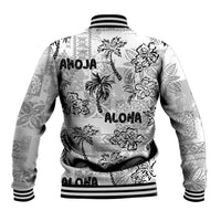 Aloha Vintage Quilt Baseball Jacket Hawaiian Seamless - White LT7 - Polynesian Pride