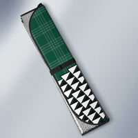 Rainbow Warriors Hawaii Personalized Palaka Auto Sun Shade - Polynesian Pride