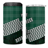 Rainbow Warriors Hawaii Personalized Palaka 4 in 1 Can Cooler Tumbler - Polynesian Pride