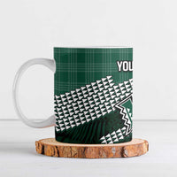 Rainbow Warriors Hawaii Personalized Palaka Ceramic Mug LT7 Green - Polynesian Pride