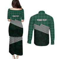 Rainbow Warriors Hawaii Personalized Palaka Couples Matching Puletasi and Long Sleeve Button Shirt LT7 - Polynesian Pride