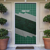 Rainbow Warriors Hawaii Personalized Palaka Door Cover LT7 Green - Polynesian Pride