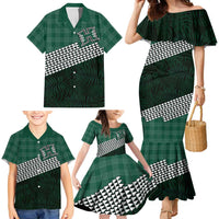 Rainbow Warriors Hawaii Personalized Palaka Family Matching Mermaid Dress and Hawaiian Shirt LT7 - Polynesian Pride