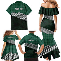 Rainbow Warriors Hawaii Personalized Palaka Family Matching Mermaid Dress and Hawaiian Shirt LT7 - Polynesian Pride