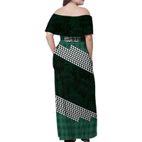 Rainbow Warriors Hawaii Personalized Palaka Family Matching Off Shoulder Maxi Dress and Hawaiian Shirt LT7 - Polynesian Pride