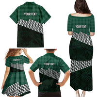 Rainbow Warriors Hawaii Personalized Palaka Family Matching Puletasi and Hawaiian Shirt LT7 - Polynesian Pride