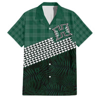 Rainbow Warriors Hawaii Personalized Palaka Family Matching Short Sleeve Bodycon Dress and Hawaiian Shirt - Polynesian Pride