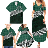 Rainbow Warriors Hawaii Personalized Palaka Family Matching Summer Maxi Dress and Hawaiian Shirt LT7 - Polynesian Pride