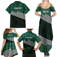 Rainbow Warriors Hawaii Personalized Palaka Family Matching Summer Maxi Dress and Hawaiian Shirt LT7 - Polynesian Pride