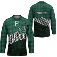Rainbow Warriors Hawaii Personalized Palaka Hockey Jersey - Polynesian Pride