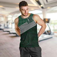 Rainbow Warriors Hawaii Personalized Palaka Men Tank Top LT7 Green - Polynesian Pride