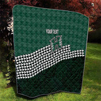 Rainbow Warriors Hawaii Personalized Palaka Quilt - Polynesian Pride