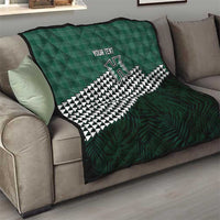 Rainbow Warriors Hawaii Personalized Palaka Quilt - Polynesian Pride