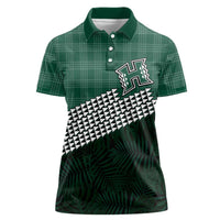 Rainbow Warriors Hawaii Personalized Palaka Women Polo Shirt - Polynesian Pride