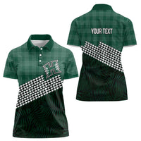 Rainbow Warriors Hawaii Personalized Palaka Women Polo Shirt - Polynesian Pride