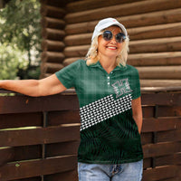 Rainbow Warriors Hawaii Personalized Palaka Women Polo Shirt - Polynesian Pride