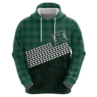Rainbow Warriors Hawaii Personalized Palaka Zip Hoodie LT7 - Polynesian Pride