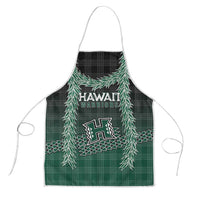 Rainbow Warriors Hawaii Palaka Apron Maile Lei LT7 Dark Green - Polynesian Pride