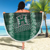 Rainbow Warriors Hawaii Palaka Beach Blanket Maile Lei - Polynesian Pride