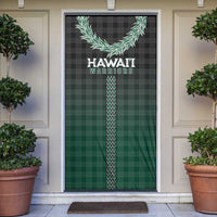 Rainbow Warriors Hawaii Palaka Door Cover Maile Lei LT7 Dark Green - Polynesian Pride