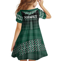 Rainbow Warriors Hawaii Palaka Family Matching Off The Shoulder Long Sleeve Dress and Hawaiian Shirt Maile Lei - Polynesian Pride