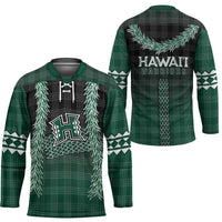 Rainbow Warriors Hawaii Palaka Hockey Jersey Maile Lei - Polynesian Pride