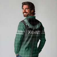 Rainbow Warriors Hawaii Palaka Long Sleeve Polo Shirt Maile Lei LT7 - Polynesian Pride