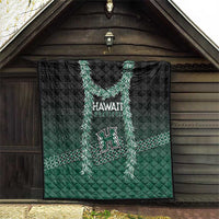 Rainbow Warriors Hawaii Palaka Quilt Maile Lei - Polynesian Pride