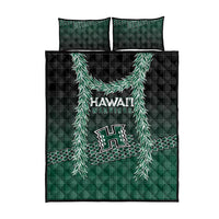 Rainbow Warriors Hawaii Palaka Quilt Bed Set Maile Lei - Polynesian Pride