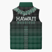 Rainbow Warriors Hawaii Palaka Sleeveless Puffer Jacket Maile Lei LT7 - Polynesian Pride