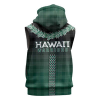 Rainbow Warriors Hawaii Palaka Sleeveless Zip Hoodie Maile Lei LT7 - Polynesian Pride