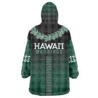 Rainbow Warriors Hawaii Palaka Wearable Blanket Hoodie Maile Lei LT7 - Polynesian Pride